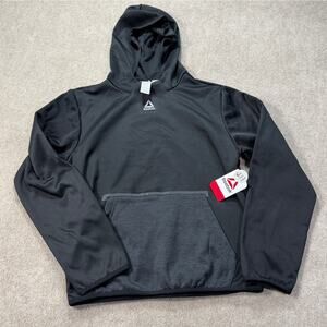 Reebok Boys Performance Tech Hoodie Black & Gray Youth XL (14/16) NWT